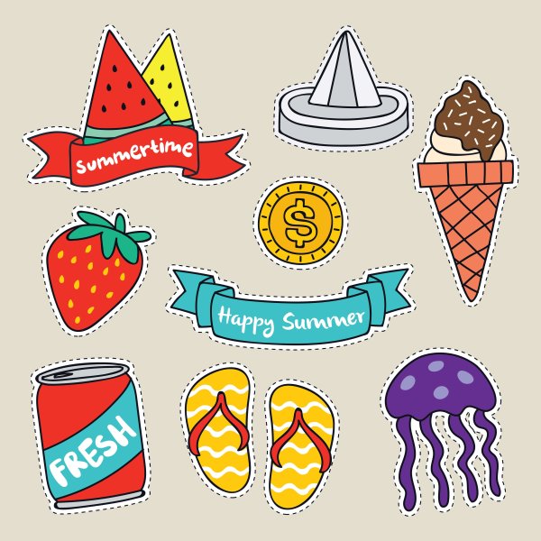 Набор значков fun Comics