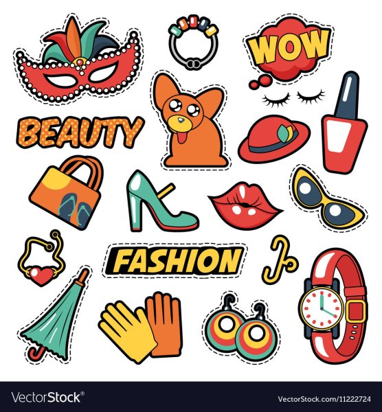 Летние наклейки для срисовки