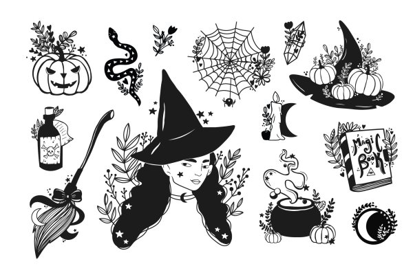 Ведьма вектор