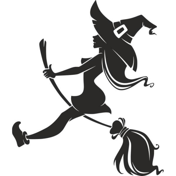 Ведьмочка на метле