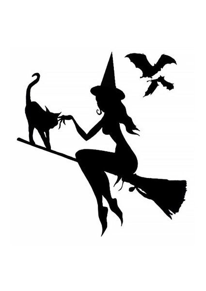 Ведьма силуэт