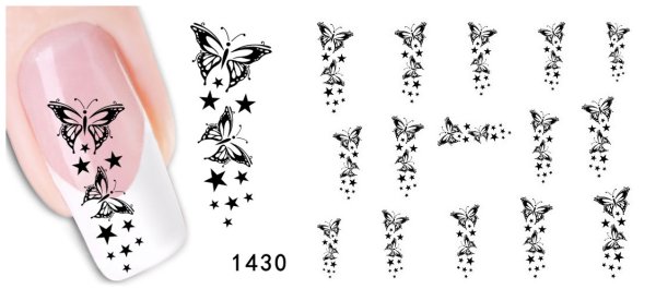 Минималистичные наклейки на ногти