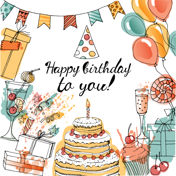 Happy Birthday эскиз