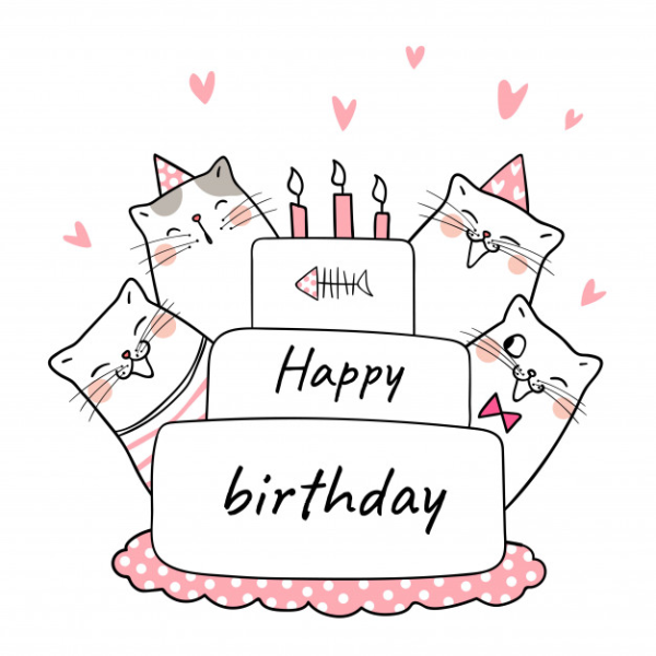 С днем рождения вектор