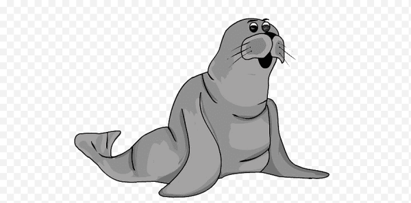 Морж мультяшный