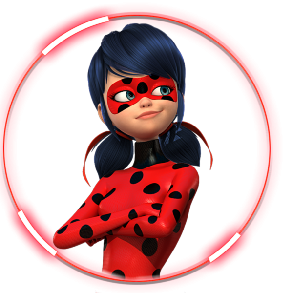 Леди баг на белом фоне