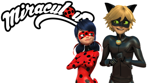 Леди баг на белом фоне