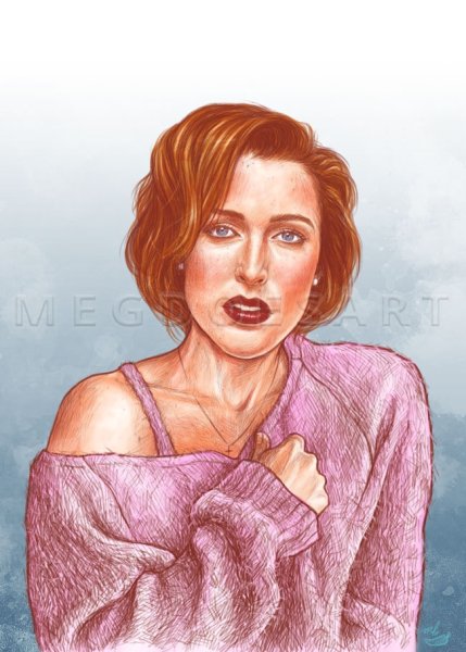 Дана Скалли портрет