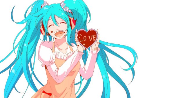 Хатсуне Мику на прозрачном фоне