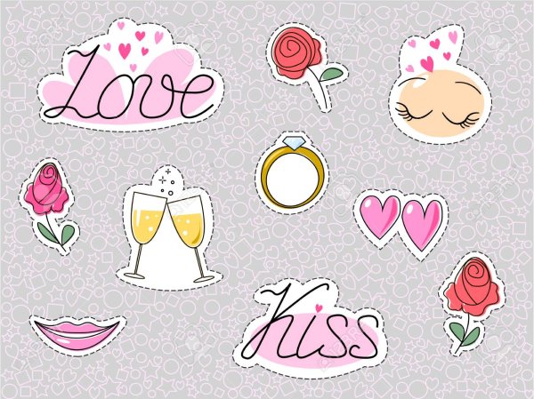 Наклейки для свадебного альбома