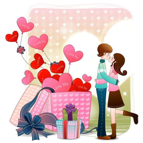 День влюбленных иллюстрация