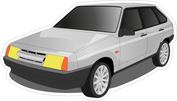 ВАЗ 2109 В стикерах