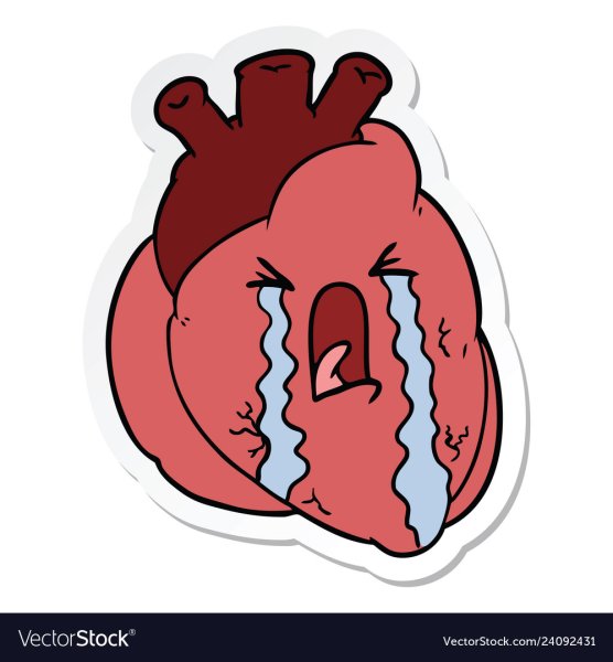 Мультяшное человеческое сердце