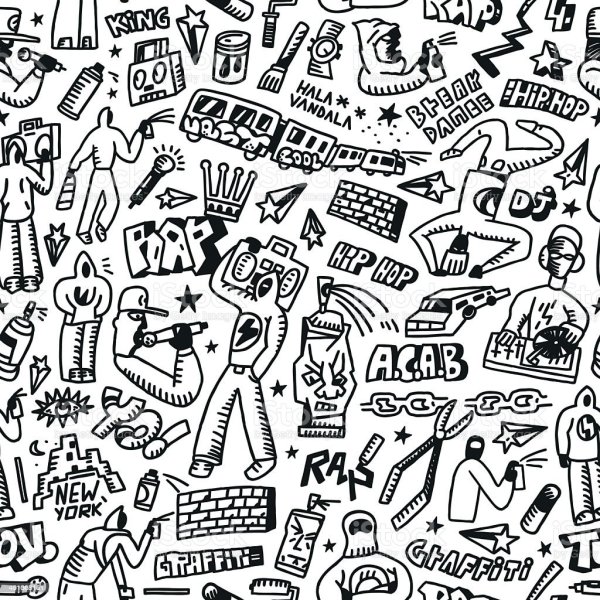 Узоры в стиле граффити