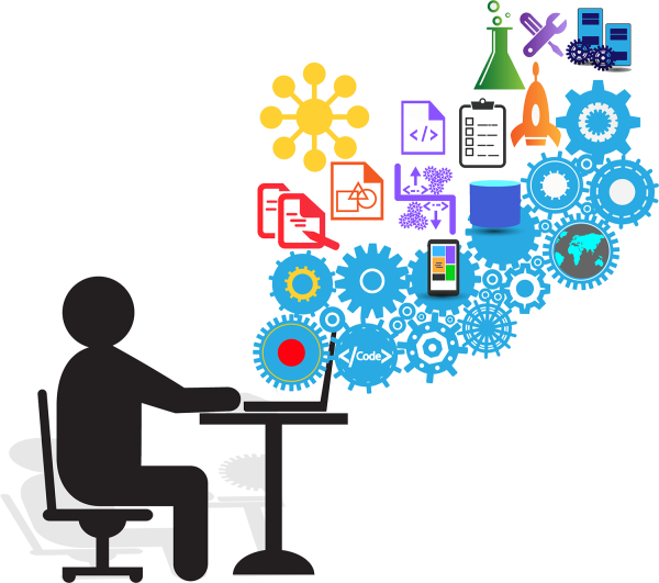 Векторная иллюстрация программирование