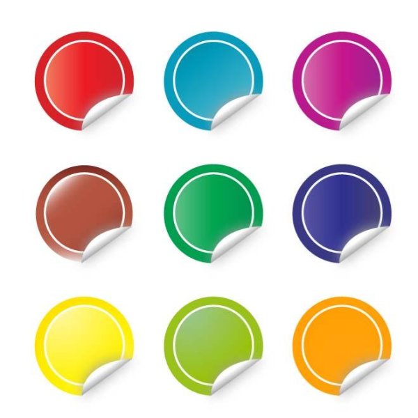 Круглые Стикеры