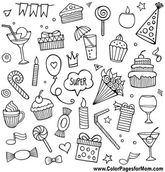 Много маленьких рисунков