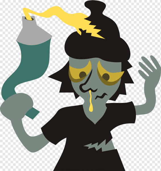 Мультяшный наркоман