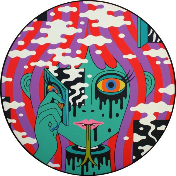 Наклейки психоделика