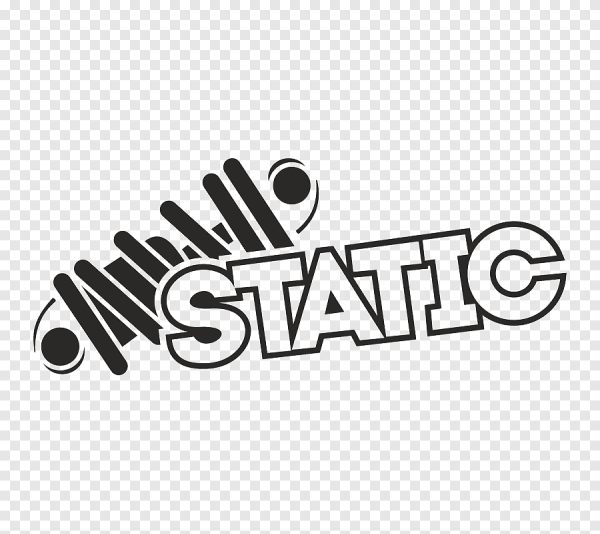 Наклейка на авто "static"