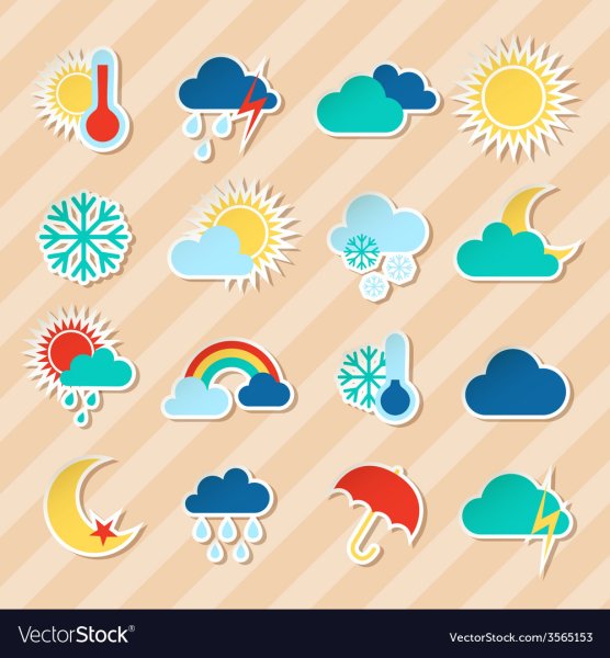 Стикеры погода