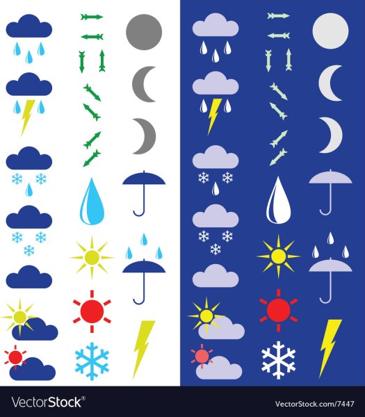 Осенняя погода символы