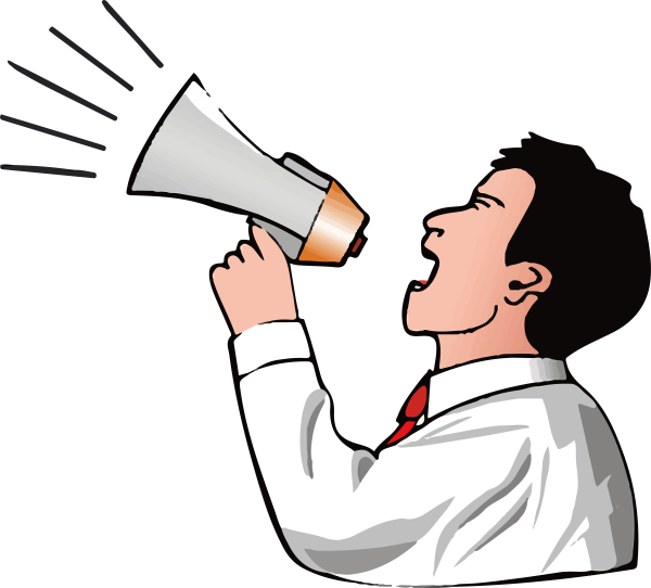 Человек с рупором