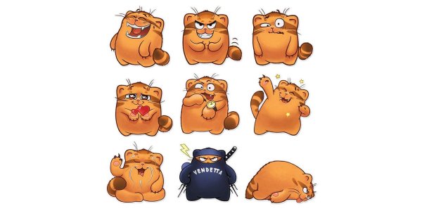 Стикеры. Кот