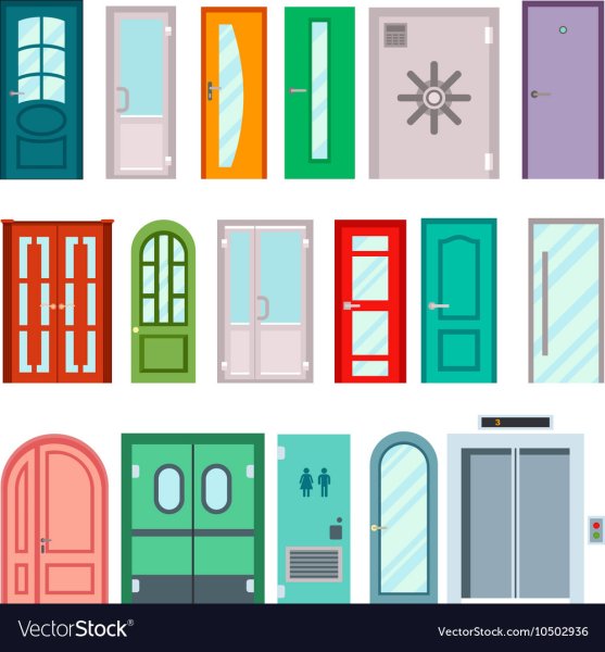 Разные двери рисунок