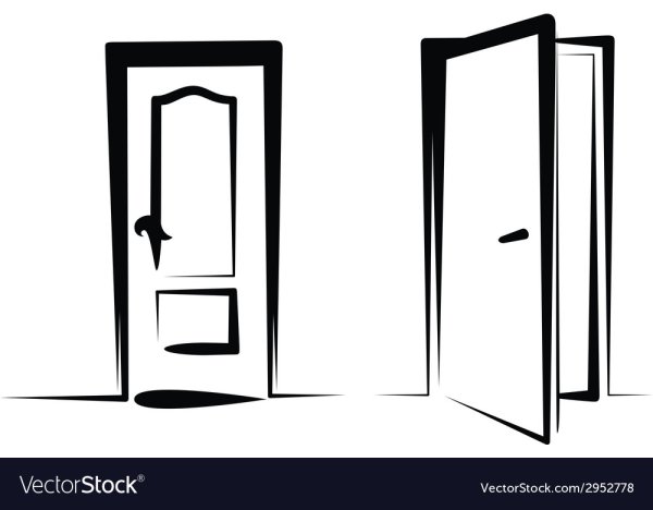 Векторное изображение дверь