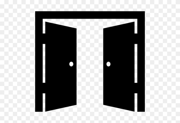 Пиктограмма открытая дверь