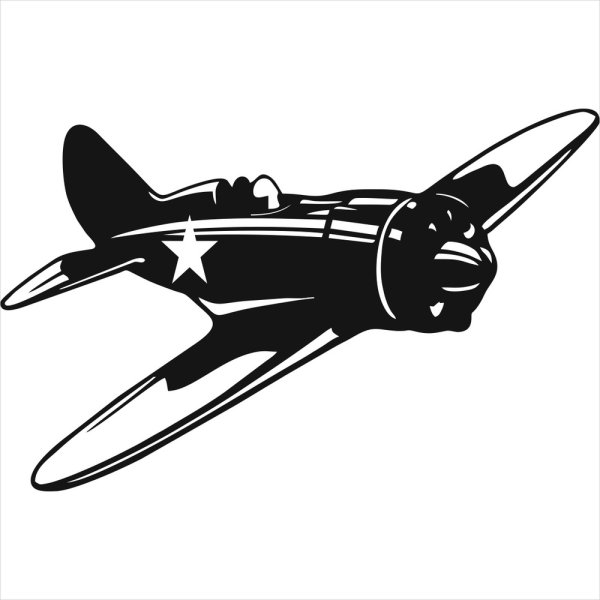 Силуэты самолетов второй мировой