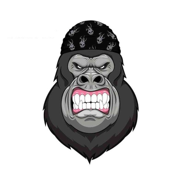 Горилла стикер