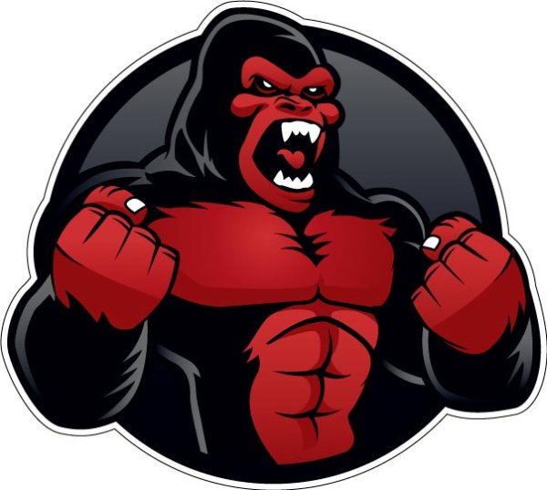 Наклейка горилла