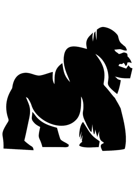 Горилла вектор