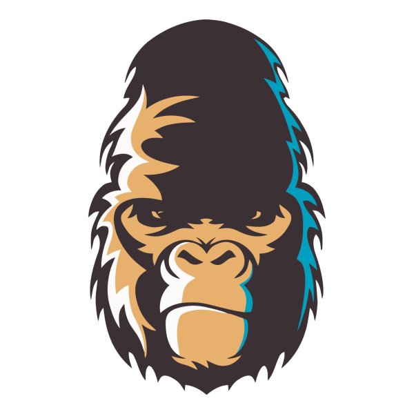 Горилла стикер