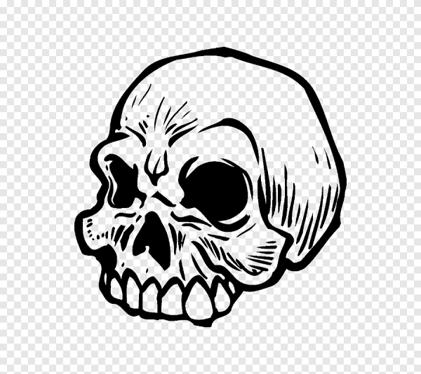 Стикер череп