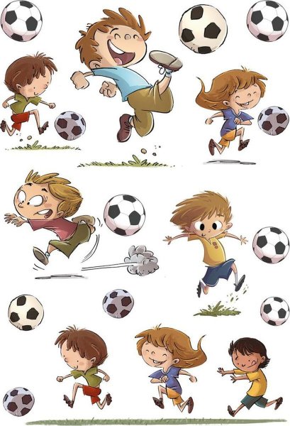 Трафарет футболиста