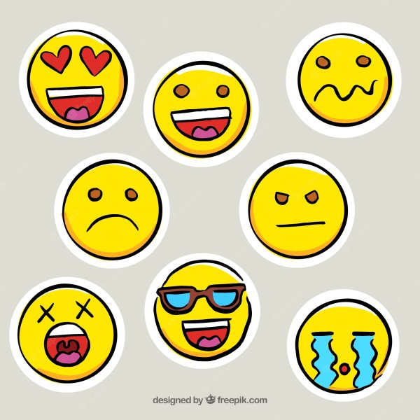 Маленькие наклейки смайлики