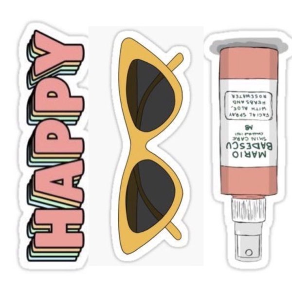 Наклейки для распечатки Эстетика