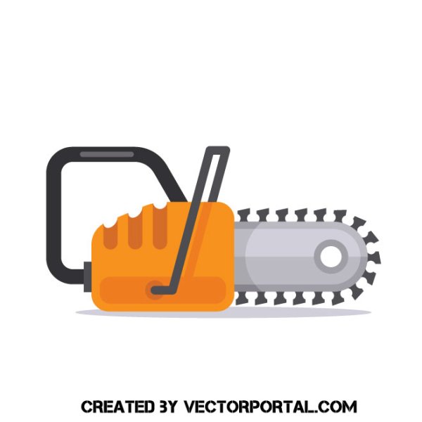 Наклейка бензопила