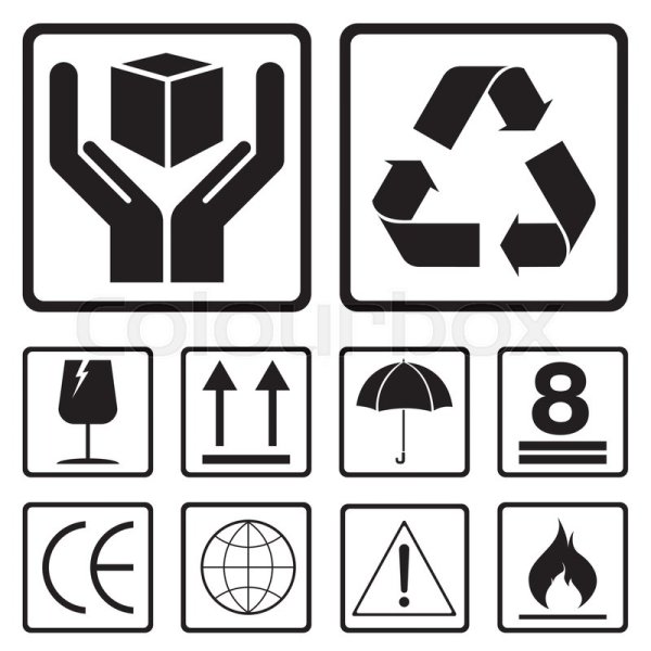 Значки на упаковке