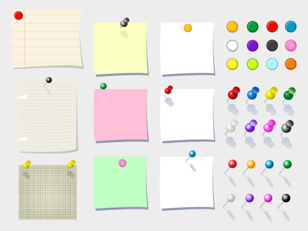 Стикеры для заметок мультяшные