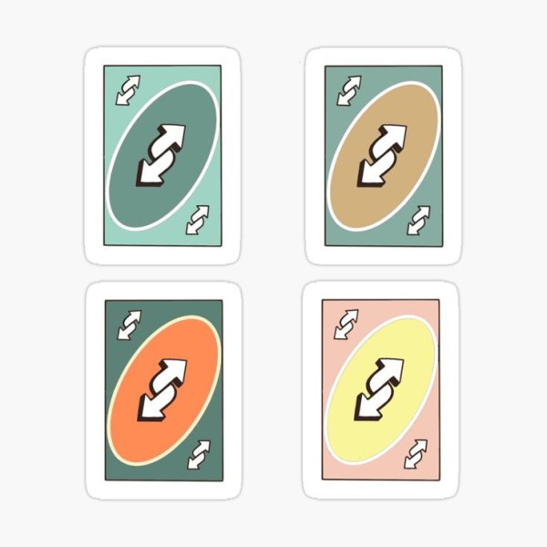 Карточка уно сзади маленькая