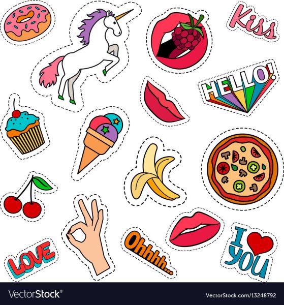 Котик значок