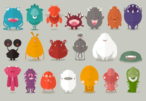 Разные монстрики