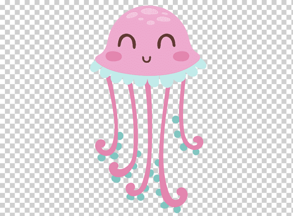 Наклейка медуза