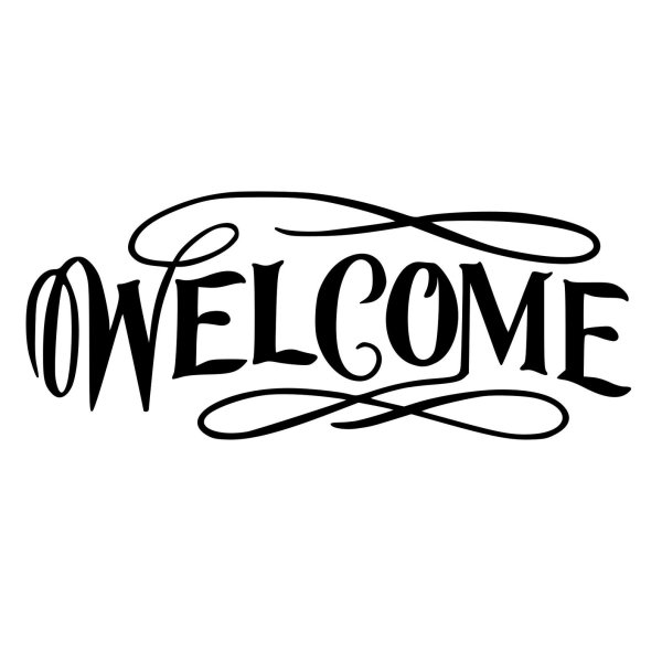 Красивая надпись Welcome