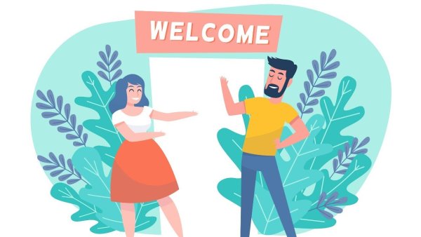 Добро пожаловать в руках рисунок