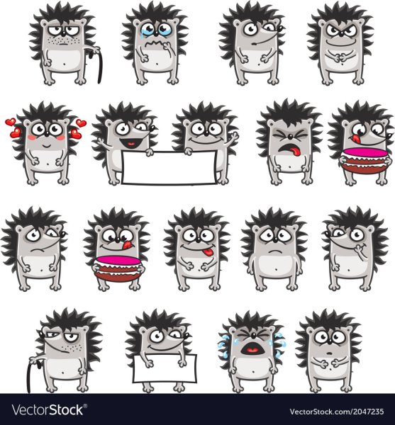 Ежик стикер